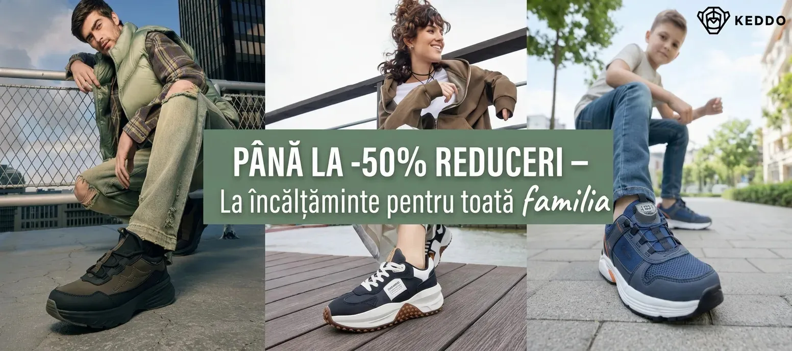 Reduceri la încălțăminte casual pentru toată familia la Soling!