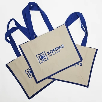 Шоппер NANTES — брендирование методом термоаппликации для компании Kompas