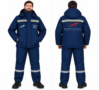 Costum de lucru termoizolat pentru Moldelectrica Costum de lucru termoizolat pentru Moldelectrica