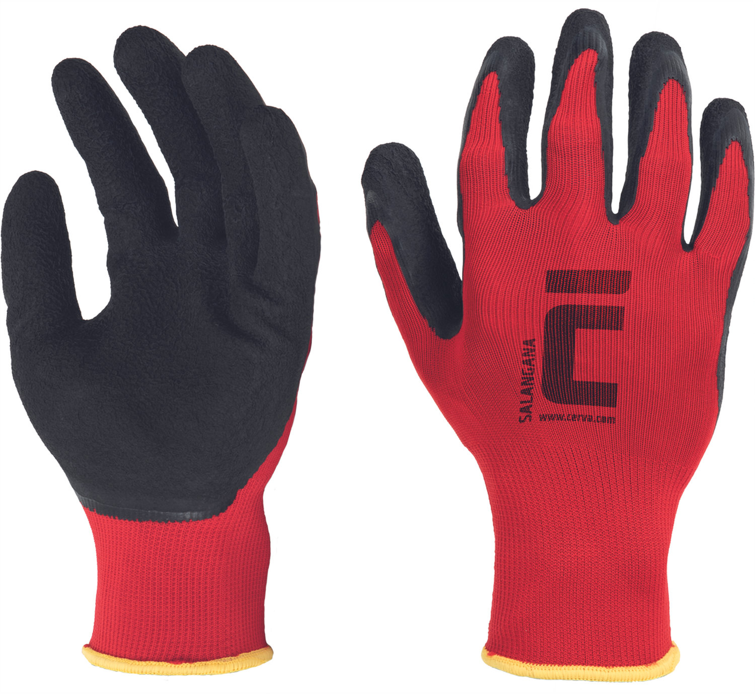 Бесшовные перчатки SALANGANA - Красный Бесшовные перчатки SALANGANA - Красный