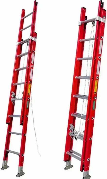 Двухсекцыонная диэлектричекая лестнаца и веревка LIDER-TECH - (2x10ст)
