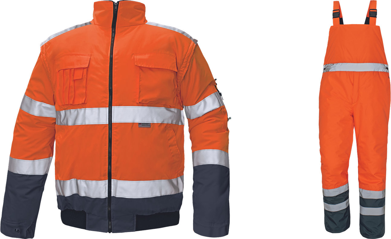Костюм CLOVELLY Pilot куртка + Полукомбинезон - Оранжевый Костюм CLOVELLY Pilot куртка + Полукомбинезон - Оранжевый