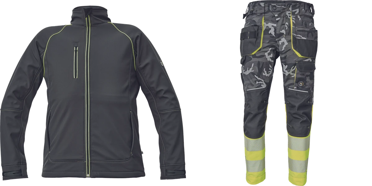 Костюм SHELDON softshell Куртка + Штаны CAMOU HV DW Костюм SHELDON softshell Куртка + Штаны CAMOU HV DW