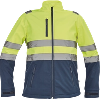 Куртка GRANADA HV SOFTSHELL - желтый-синий