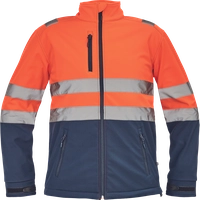 Куртка GRANADA HV SOFTSHELL - оранжевый-синий