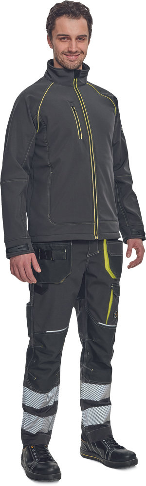 Куртка SHELDON softshell антрацит-желтый Куртка SHELDON softshell антрацит-желтый