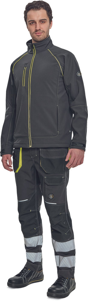 Куртка SHELDON softshell антрацит-желтый Куртка SHELDON softshell антрацит-желтый