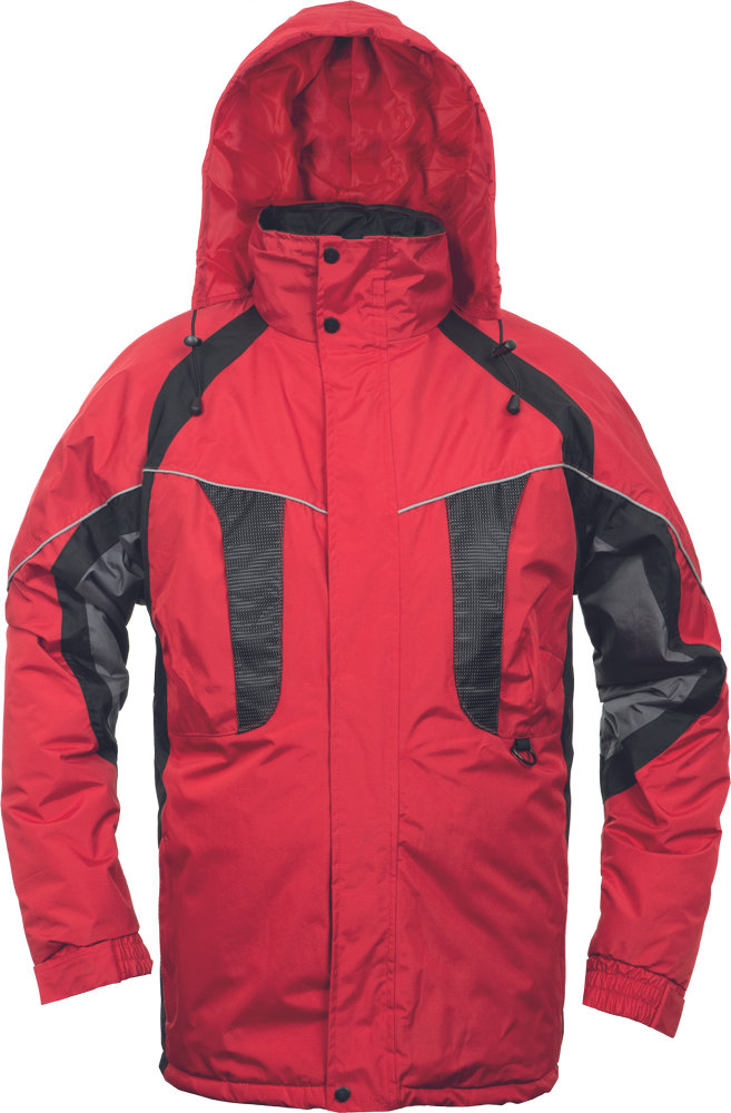 Непромокаемая утепленная куртка NYALA с капюшоном - Красная Непромокаемая утепленная куртка NYALA с капюшоном - Красная