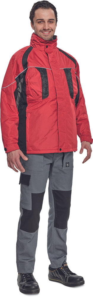 Непромокаемая утепленная куртка NYALA с капюшоном - Красная Непромокаемая утепленная куртка NYALA с капюшоном - Красная