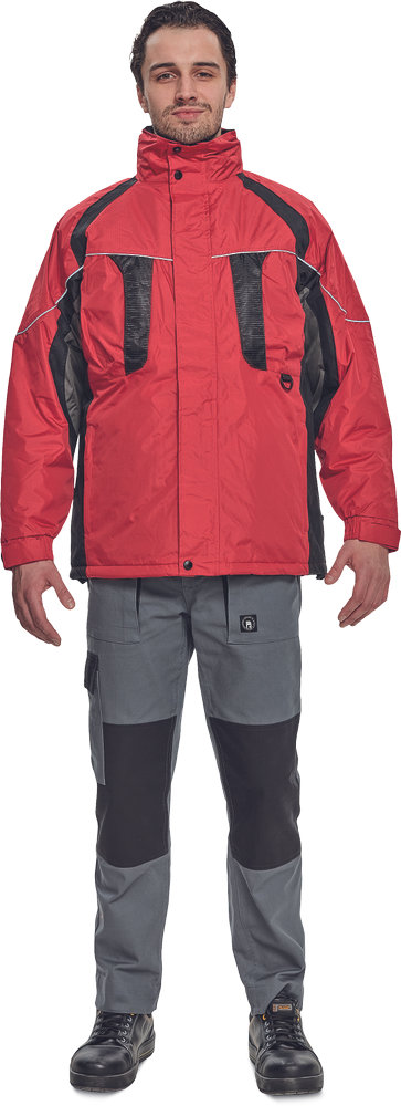 Непромокаемая утепленная куртка NYALA с капюшоном - Красная Непромокаемая утепленная куртка NYALA с капюшоном - Красная