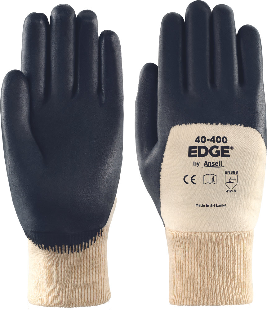 Перчатки Ansell 40-400 Edge покрытые нитрилом Перчатки Ansell 40-400 Edge покрытые нитрилом