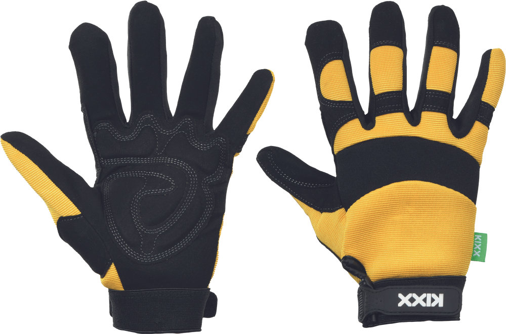 Перчатки BRICK из комбинированной кожи