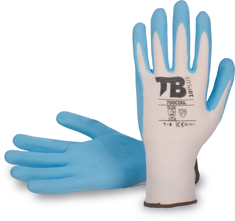 Перчатки TB 700COOL покрытые нитрилом Перчатки TB 700COOL покрытые нитрилом