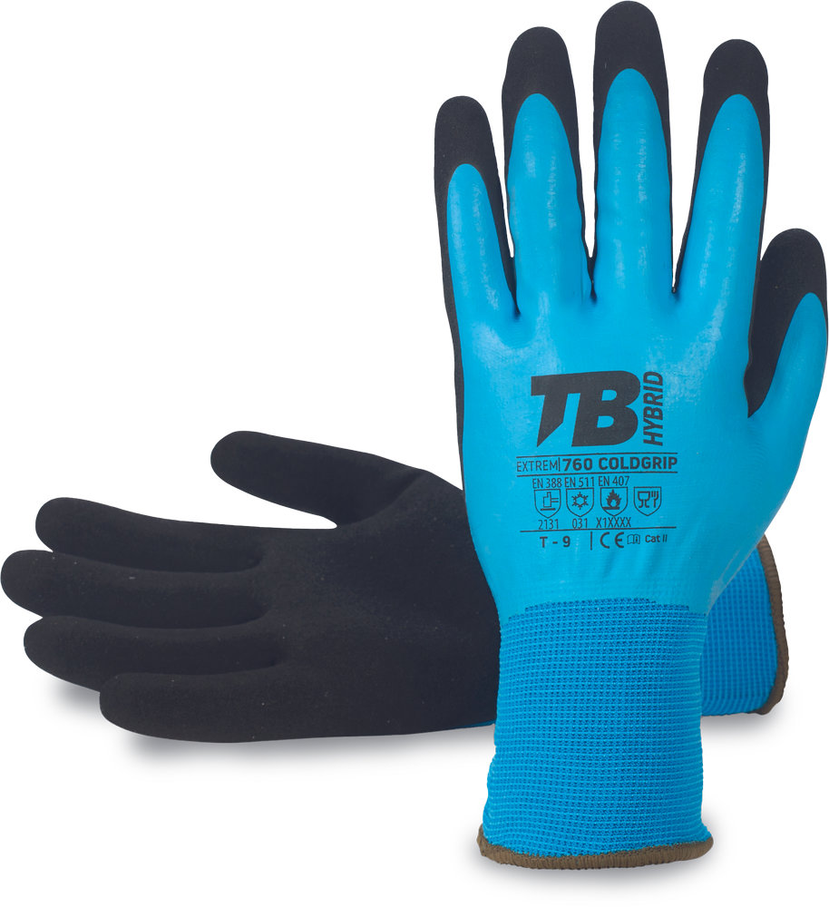 Перчатки TB 760 COLDGRIP покрытые латексом