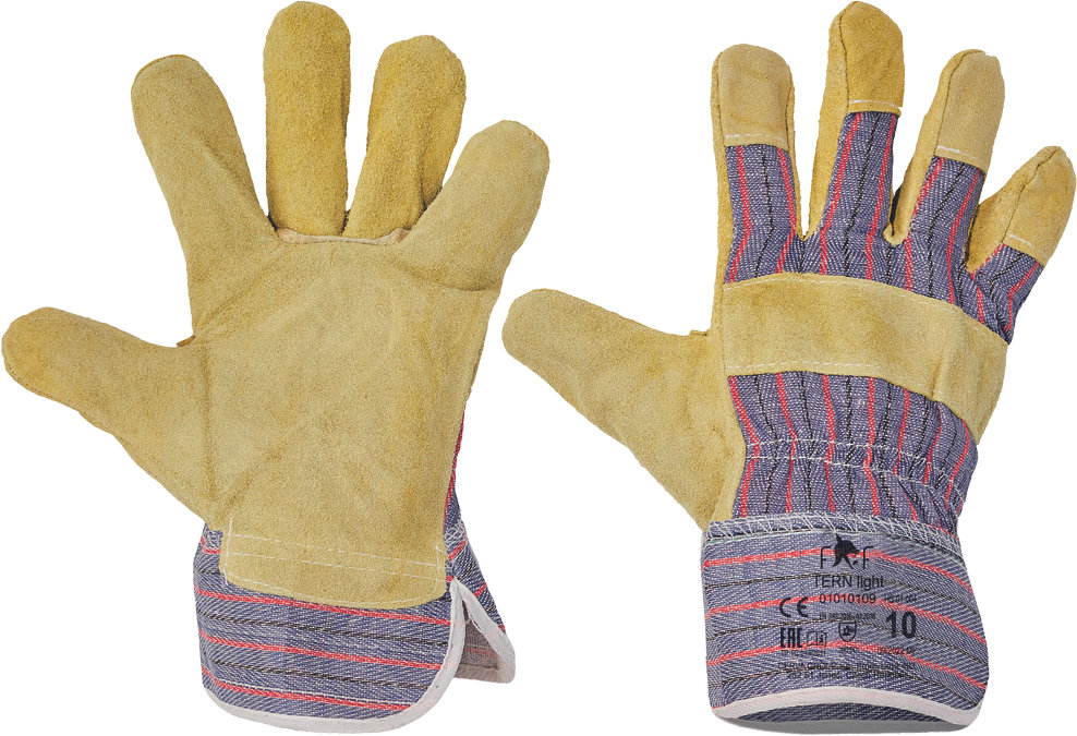 Перчатки TERN LIGHT HS-01-004 из говяжьего спилка Перчатки TERN LIGHT HS-01-004 из говяжьего спилка