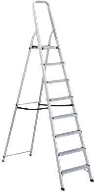 Алюминиевая стремянка с площадкой LIDER-TECH - (8ст)