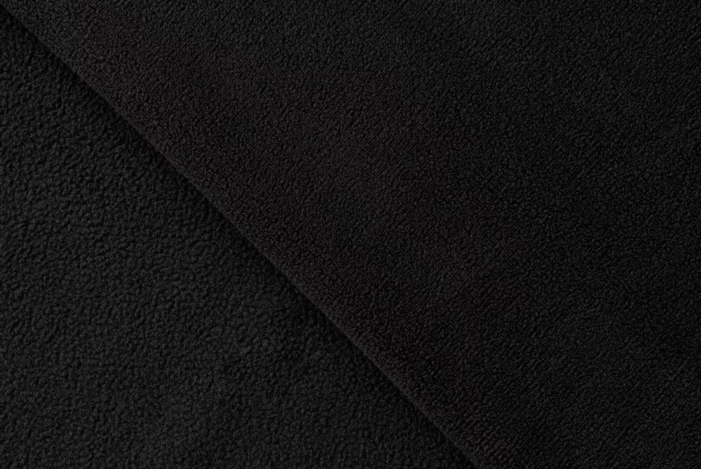 AMAMI FLEECE-370 Black #1 (370gsm | 97% Polyester 3% Spandex | knitted fabric)