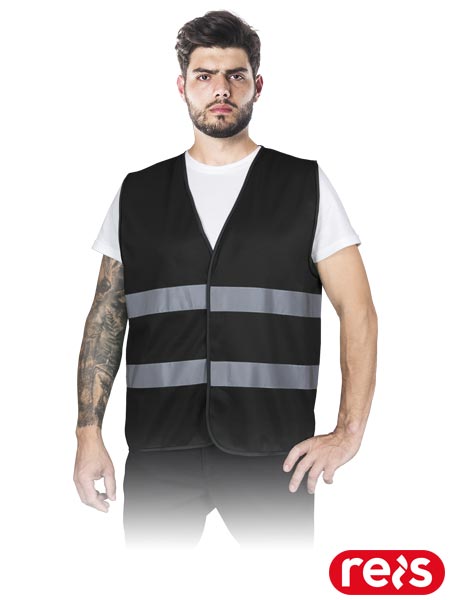 Сигнальный жилет KOS-COLOR - Черный