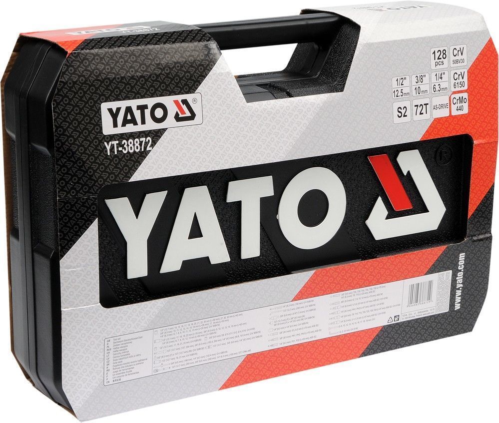 YATO Pro набор инструментов 1/2″ 128 шт.