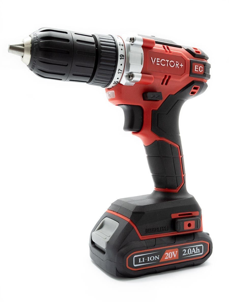 Бесщеточный аккумуляторный шуруповерт VEB2020 (с металлическим патроном) Бесщеточный аккумуляторный шуруповерт VEB2020 (с металлическим патроном)