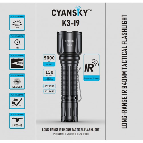 K3-I9 Фонарь Cyansky