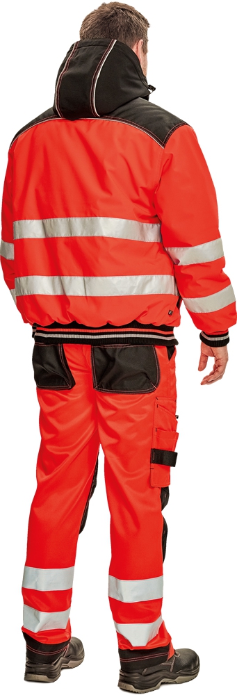 Зимняя куртка Knoxfield hi-vis на резинке Красная