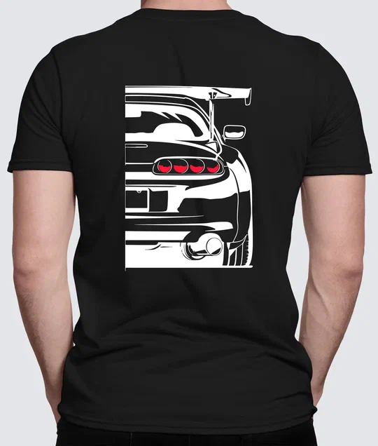 Футболка с Принтом "HALF CAR" (BLACK)