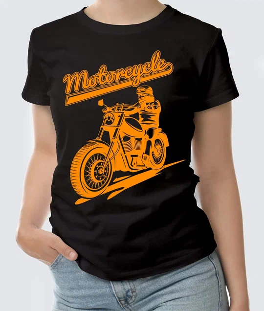 Футболка с Принтом "MOTO" (BLACK)
