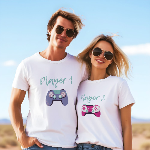 Комплект футболок с принтом (white)- player