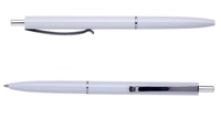 Ручка BUROMAX на кнопке COLOR 1 мм, белый корпус, синяя