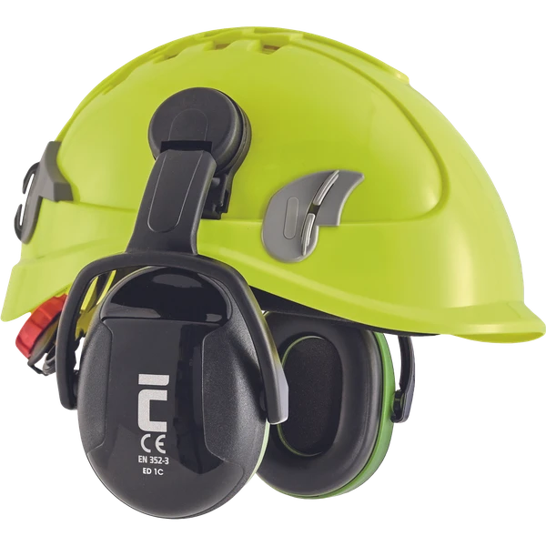 ED 1C earmuffs-helmet EAR DEFENDER green