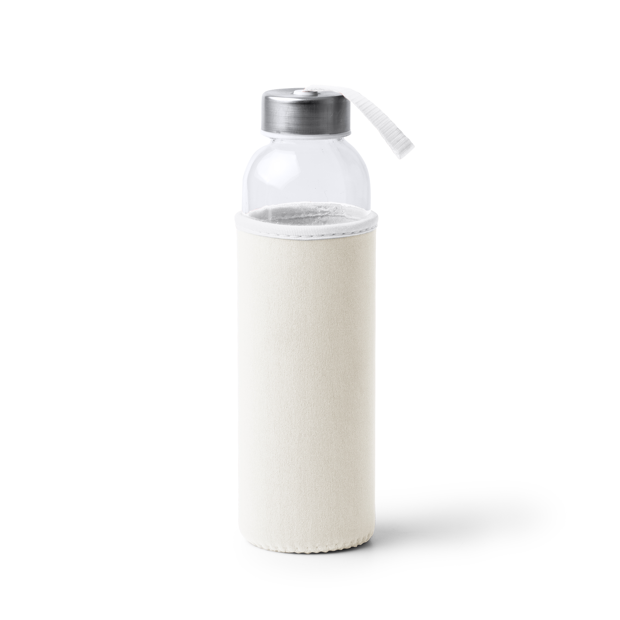 Бутылочка для воды (500мл) с чехлом CAMU - Белая