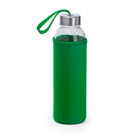 Бутылочка для воды (500мл) с чехлом CAMU - Зеленая