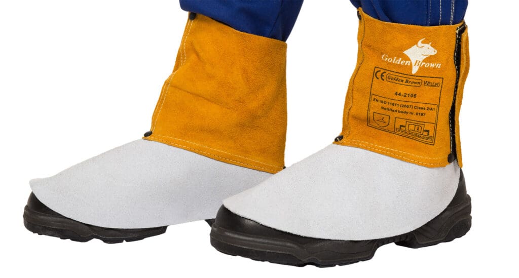 Сварочные гамаши Golden Brown™44-2106 из воловьего спилка (пара), (15 см)