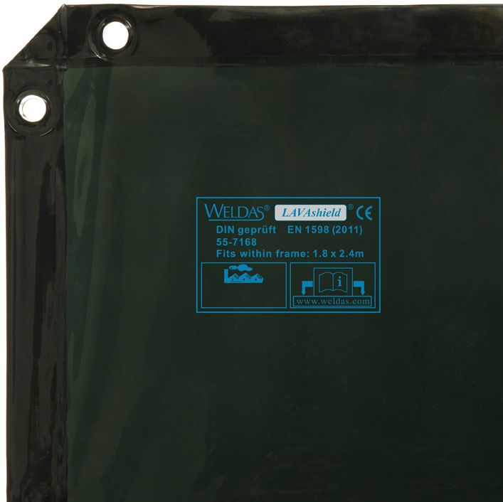 Зеленый сварочный экран LAVAshield® 1,74 x 2,34 м