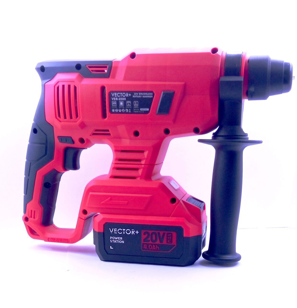 Перфоратор BL 2*4Ah BL 2*4Ah, зарядное устройство, сумка VECTOR+ Перфоратор BL 2*4Ah BL 2*4Ah, зарядное устройство, сумка VECTOR+