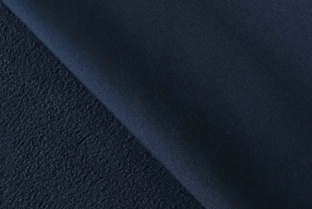 Gabriela-270 ST 100%poly plain mechanical strech+ TPU10000/ 3000+ fleece 270gsm +/- 10gsm WR wkth 150cm, Dark navy #23