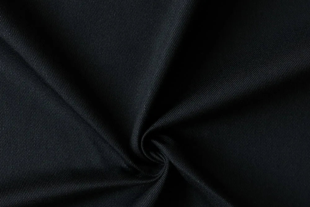 TEMPO-240, 65% polyester, 35% cotton, twill 2/1, 240 gsm, width 150cm, Black #1