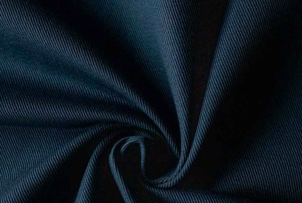 CORFU-330 AS 99% cotton/1% antistatic, 330 gsm,twill 3/1, FR, 147-148 cm, Dark Navy #124-01