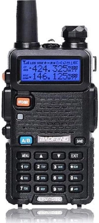 Baofeng UV-5R Two Way Radio Dual Band 144-148/420-450Mhz Walkie Talkie 1800mAh Li-ion Battery(Black)