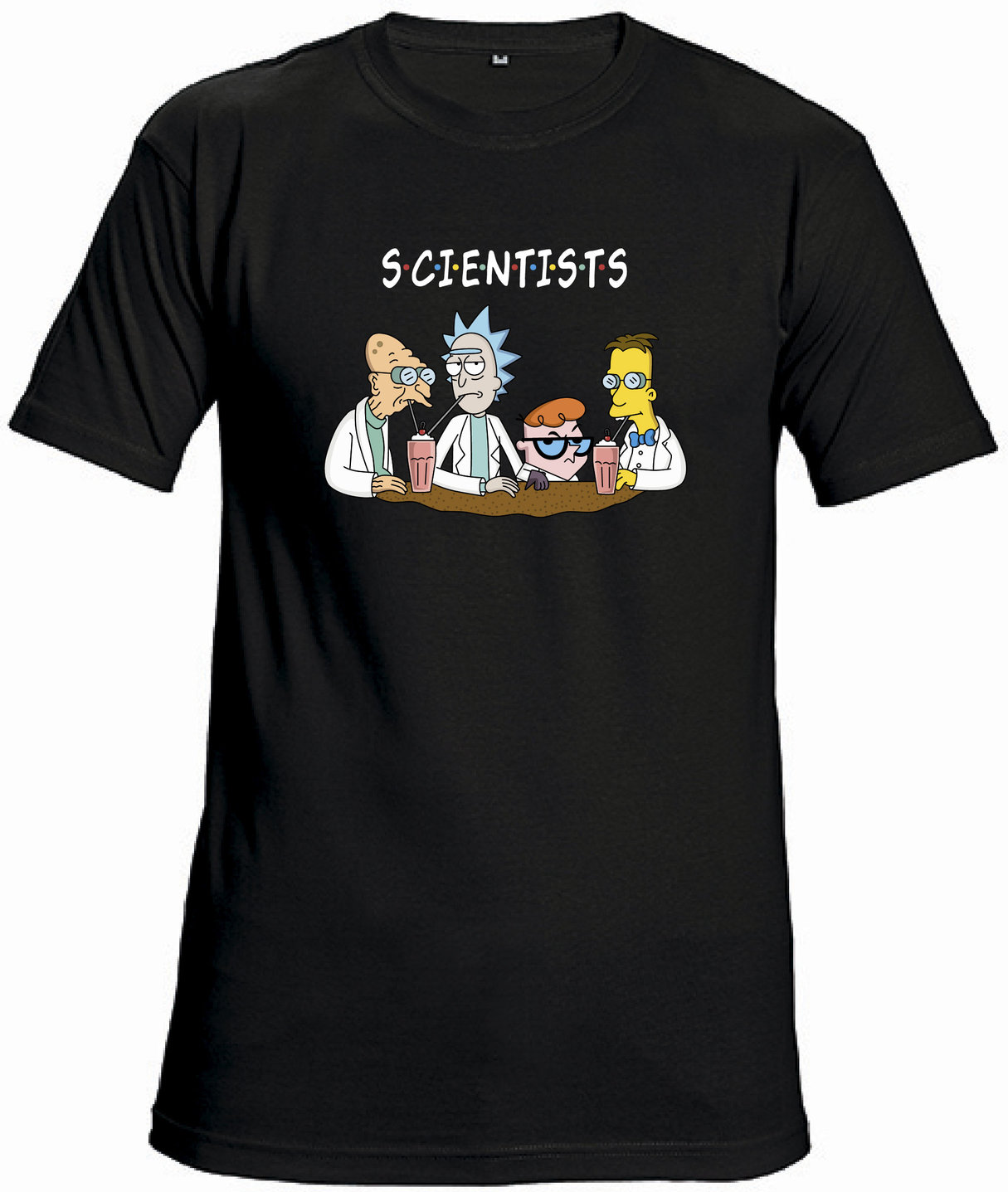 Футболка с принтом "Rick&Morty S·C·I·E·N·T·I·S·T·S"