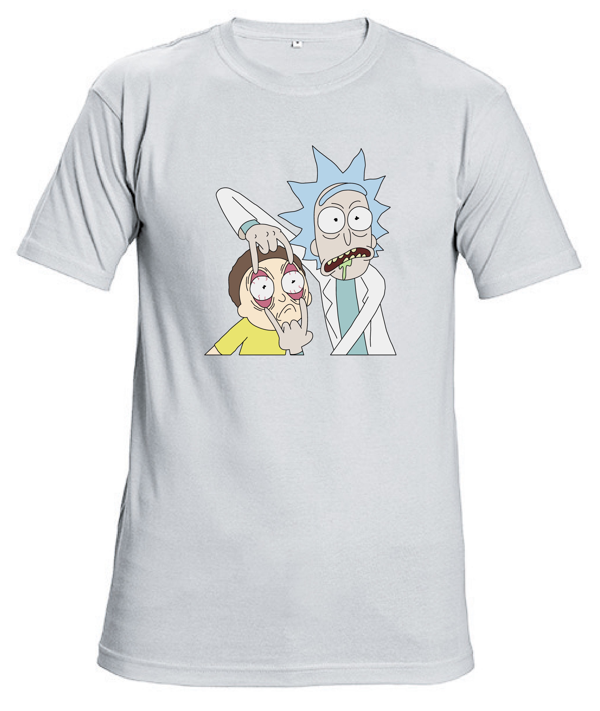 Футболка с принтом "Rick&Morty LOOK" - Белая (White)