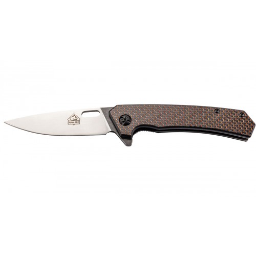 Нож 7313512 TEC one-hand carbon clip Puma