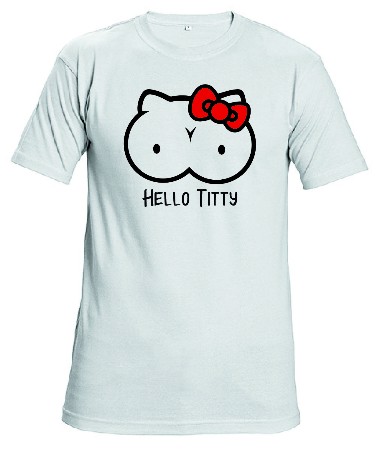 Футболка с принтом (HelloTitty) -  Белая (White)