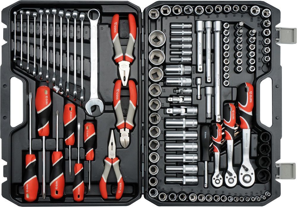 YATO Pro набор инструментов 1/4″/3/8″/1/2″ 129 шт.