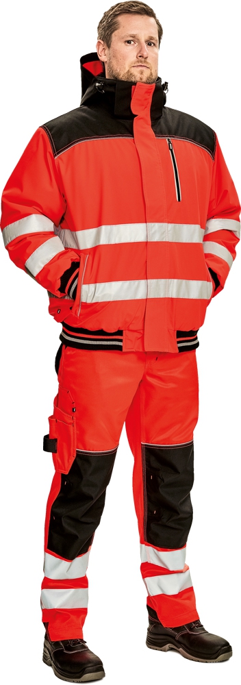 Зимняя куртка Knoxfield hi-vis на резинке Красная