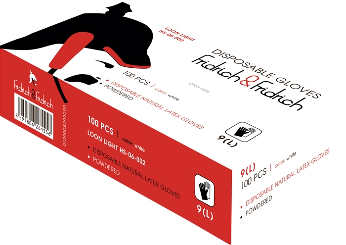 Одноразовые латексные перчатки LOON light HS-06-002 (100 штук) Одноразовые латексные перчатки LOON light HS-06-002 (100 штук)