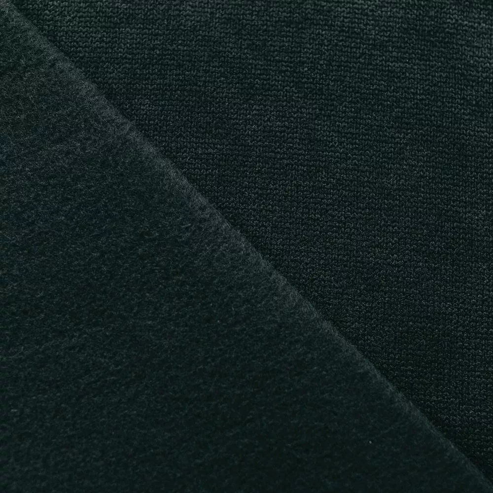 ARCTIC FLEECE-330 Black #1 (330gsm | 100% Polyester | knitted fabric)