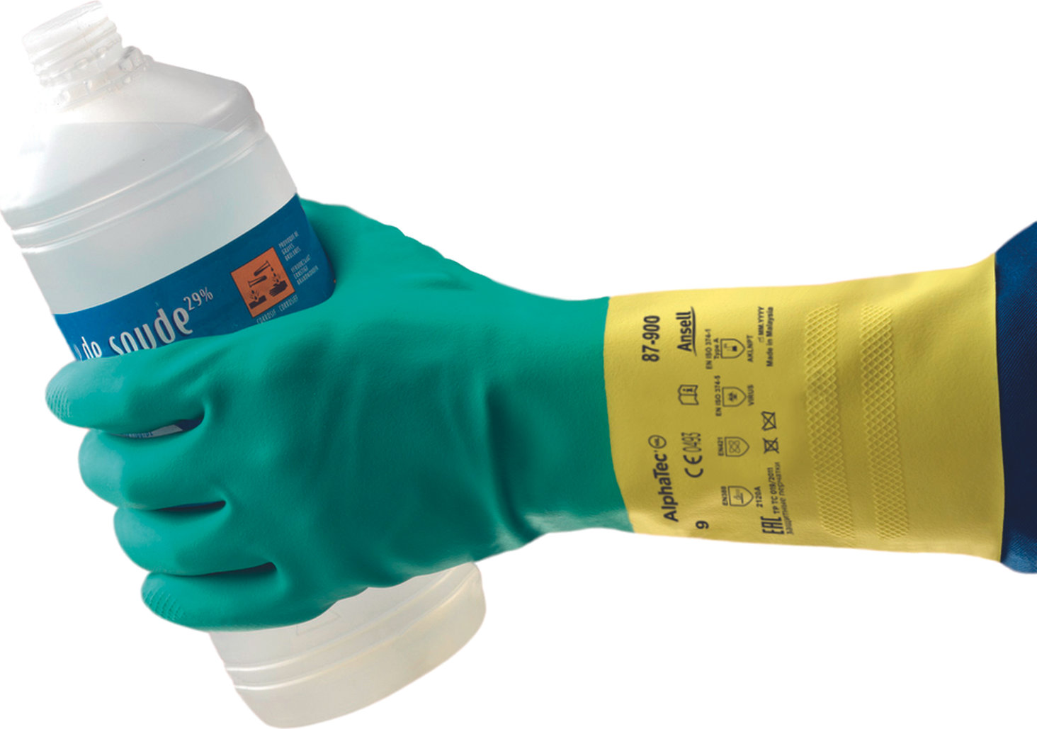 BI–COLOUR TM 87–900 Перчатки химзащитные ANSELL