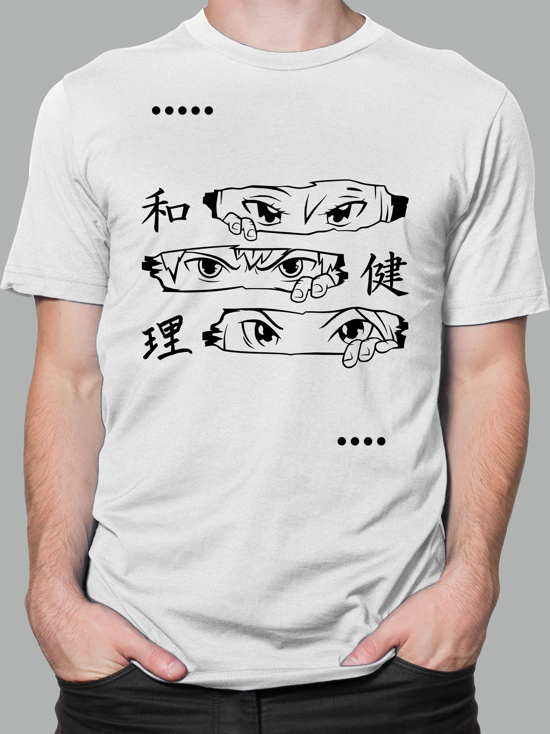 Футболка с Принтом "ANIME2" (WHITE)
